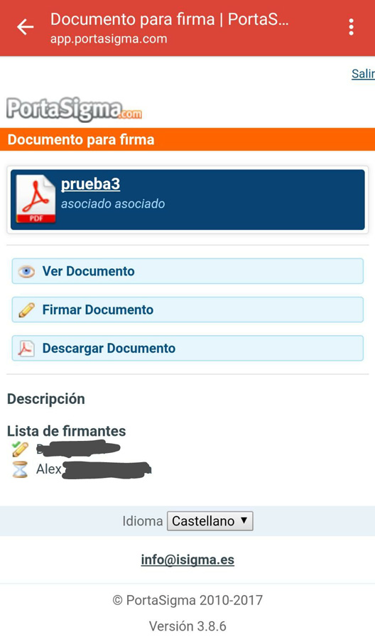 Cómo firmar digital con SMS 3