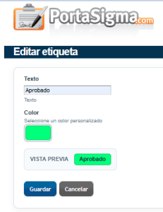 Etiquetas